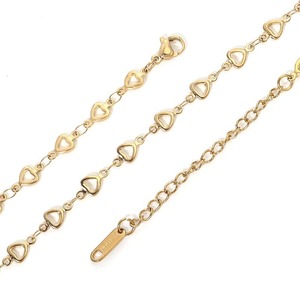Collier en forme de cœur en or réglable pour un usage quotidien - Product Image 5