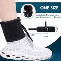 Usine en gros réglable attelle pied goutte orthèse cheville soutien pour marcher avec des chaussures confortable attelle pied goutte orthèse