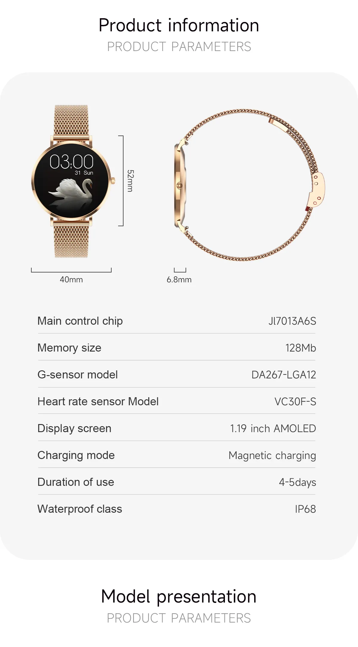 T8 Mini New Fashion ultra thin Lady smart watch Blood Oxygen sport smart band reloj inteligente Women smart watch