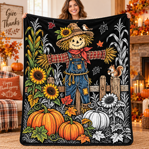 Custom Thanksgiving DIY Coloring <b>Blanket</b> Kids Art Washable Soft Flannel <b>Fleece</b> <b>Blanket</b> Throw for Family Gift Toy - Product Image 3