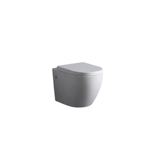 WC monobloc mural en céramique, à siphon en P, sans bride, cuvette allongée, pour salle de bain - Product Image 1