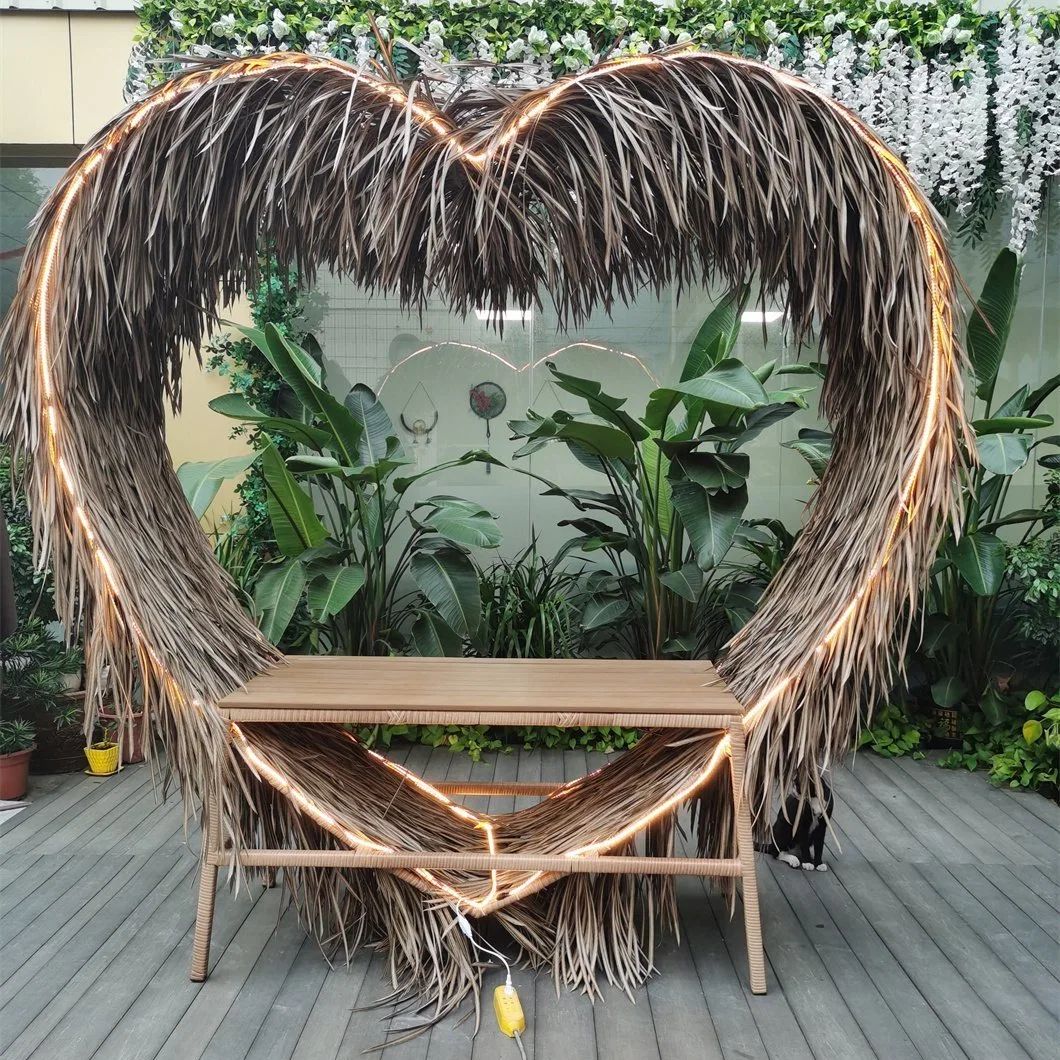 Heart Swing Chairs Elegant Outdoor Seating Solutions