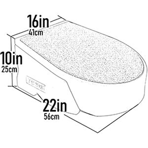 Pet Gear ทางลาดสำหรับสุนัข รุ่น Oval Sea Salt ขนาด 22x20x10 นิ้ว น้ำหนักเบา พกพาสะดวก แข็งแรง ประกอบง่าย ไม่ต้องใช้เครื่องมือ - Product Image 2