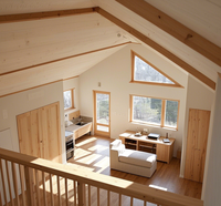 110.2 ㎡ Europäisches Luxus Modulares Fertighaus Moderne Holz villa mit Pool Wohnbereich Terrasse mit 4 Betten
