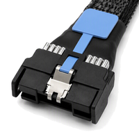 Câble interne PCIe Gen5 MCIO 8I vers MCIO 8I SFF TA 1016 74 broches droit pour carte HBA RAID, système de stockage tout flash, centre de données