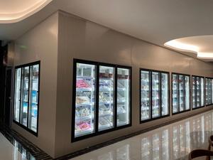 Pièces de réfrigérateur de boissons froides de refroidisseur de vue <span class=keywords><strong>claire</strong></span> porte en verre utilisée pour le refroidisseur transparent de bouteille de réfrigérateur marcher dans la chambre froide de congélateur - Product Image 3