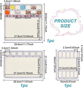 3 Ontwerpen Vilt Kralen Matten Sieraden Diy Kralen Bord Sorteren Tray Kralen Bord Met Centimeter Alfabetische Schaal Voor Armband Maken - Product Image 2