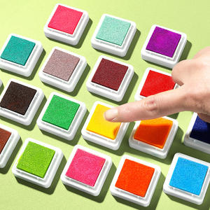 Tampon encreur couleur maternelle enfants peinture au doigt bricolage Graffiti peinture tampon encreur <span class=keywords><strong>3</strong></span>*<span class=keywords><strong>3</strong></span> petit tampon encreur carré - Product Image 1