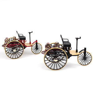 Modèle de voiture vintage à trois roues en alliage simulé à l'échelle 1:12, cadeau de collection, <span class=keywords><strong>jouet</strong></span> décoratif pour adultes - Product Image 5
