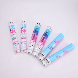 Feux d'artifice révélés par le sexe rose et bleu Fête d'anniversaire de vacances pour enfants Salut à la poudre rotative - Product Image 1
