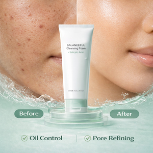 Crema Limpiadora Vegana Coreana con Cica para Piel Sensible con BHA y PHA, Limpieza Profunda de Poros, Alivio del Enrojecimiento y Textura de Piel Clara - Product Image 5