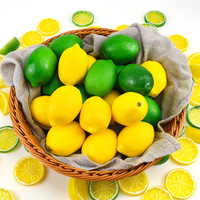 Fabriek Groothandel Kunstmatige Schuim Citroen Fruit Voor Home Fotografie Ornament Decoratief