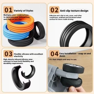 Protector <span class=keywords><strong>de</strong></span> Ruedas Universal Antidesgaste para Maletas y Equipaje con Ruedas, Productos <span class=keywords><strong>de</strong></span> Goma - Product Image 3
