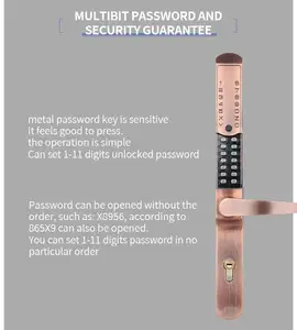 Nhà Máy Bán Hàng Trực Tiếp Giá Cả Cạnh Tranh Cửa Lỗ Mộng Khóa Xi Lanh Sân Không Thấm Nước Mã Cơ Khí Khóa - Product Image 3