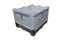 Grand conteneur de palette en plastique pliable pliable pour fruits et légumes