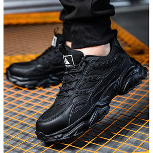 Mocassins d'automne blancs en maille respirante pour hommes – Chaussures de sécurité décontractées polyvalentes en gros - Product Image 2