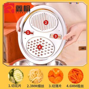 Xinrong Stainless Steel <b>Vegetable</b> Washing Basin Multifunctional Red Basin For Kitchen Use - Product Image 5