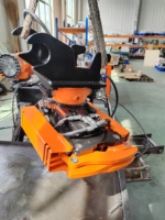 Attache rapide hydraulique rotative GJRH16 pour excavatrices avec grappins à rotation à 360 degrés, 3-5 tonnes, garantie 1 an pour la construction