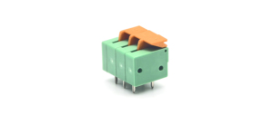 Borniers à ressort pour circuits imprimés, pas de 5,08 mm, droits, verts, mâles, 2*3P - Product Image 2