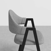 Nordique Simple loisirs lin fauteuil paresseux dossier Style italien chaise en métal bureau salle à manger salle de bain lumière Restaurant meubles