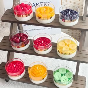 Dessert <b>Cup</b> Scented Candle Fruit Mousse Shape Bedroom Aroma Candle Holiday Wedding Favor Creative Gift - Product Image 1