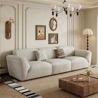 Canapé sectionnel moderne à trois places Tissu chenille à poils fins Éponge haute densité Plus Éponge de poupée Remplissage adapté aux appartements
