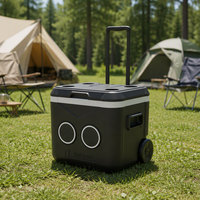 Enceinte d'extérieur, boîte isotherme, camping, boissons fraîches, glaçons, aliments frais, roues de chariot