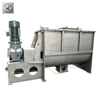 Mélangeur à ruban motorisé FKJX 50-5000L de qualité alimentaire avec capacité de revêtement, mélangeur industriel à pales à double arbre