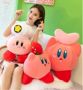 AL 2024 Children Star Kabi Plush doll Kirby Doll Plush Throw Pillow Company Gift Decoration Wholesale