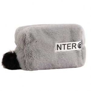 Bolsa de Cosméticos Multifuncional de Felpa, Impermeable, de Poliéster, con Bolsillo Interior con Cremallera, Estilo Moderno para Viajes, para Mujer - Product Image 1