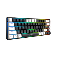 Teclado Mecánico para Juegos OEM Personalizado de 68 Teclas, Tres Modos Inalámbricos, Teclado para Juegos de Oficina, Interruptor Drinkey, Iluminación RGB para PC