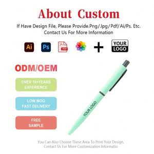 Stylos à bille en métal personnalisés avec logo, gravure laser, vente en gros de fournitures scolaires et de bureau promotionnelles - Product Image 2