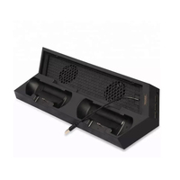 Chargeur de ventilateur de refroidissement pour PS4 Slim Pro contrôleur de jeu multifonctionnel double support de charge pour Console PS4 Slim