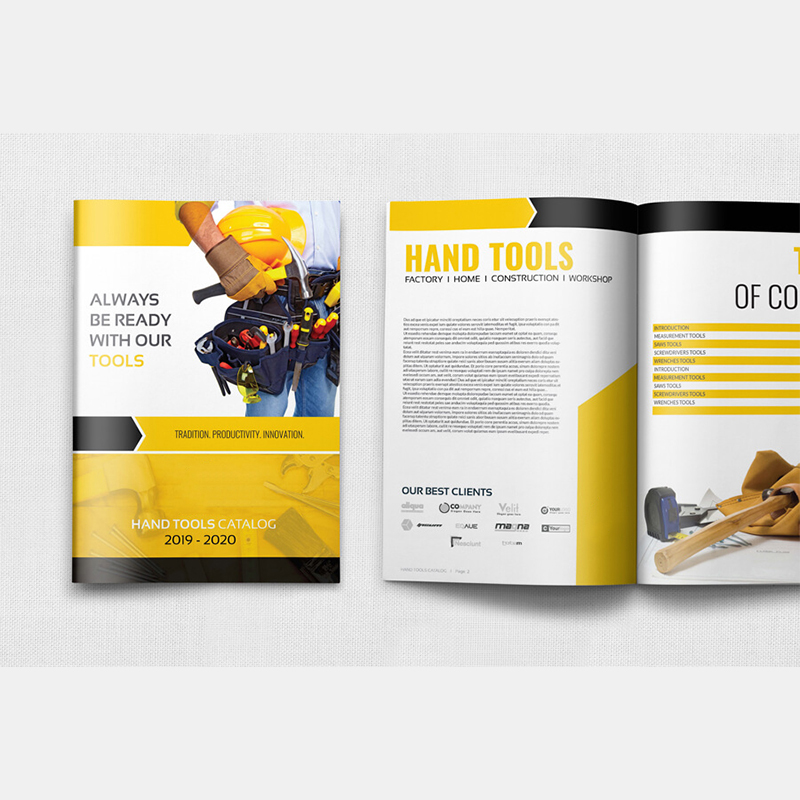 Tùy chỉnh Tạp Chí Brochure màu Brochure thiết kế công ty danh mục sản phẩm bìa cứng tập sách in ấn danh mục