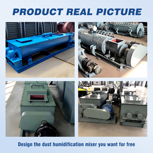 Staub befeuchtung mischer aus rostfreiem Stahl Doppelschlag mischer Industrieller Lebensmittel mischer Getreide mischer Maschinen Beton maschinen mischer - Product Image 4
