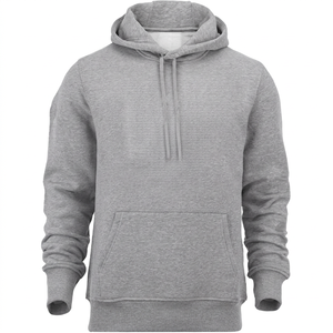 <b>Men's</b> Solid <b>Zipper</b>-Up Hooded Sports <b>Cardigan</b> Slim-Fit Eco-Friendly Polyester/Cotton Winter Sweatshirt Hoodie - Product Image 1