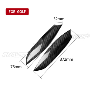 1 par de cubiertas de fibra de carbono real para faros delanteros de coche, para Volkswagen GOLF MK5 GTI R 2005 2006 2007, accesorios para coche - Product Image 4