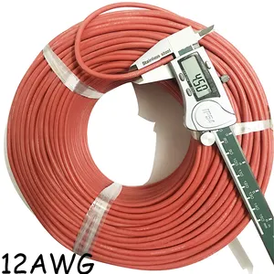 OEM/ODM硅橡胶电线，高品质硅胶电缆12AWG软硅胶线