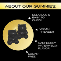 Gummies de mousse de mer à marque privée OEM avec huile de nigelle, ashwagandha, gingembre et shilajit