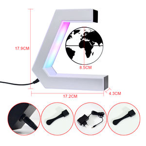 Mappa del mondo galleggiante magnetica a levitazione con Base a forma di <span class=keywords><strong>E</strong></span>, rotazione di 360 gradi <span class=keywords><strong>E</strong></span> globo galleggiante per la decorazione della scrivania dell'ufficio - Product Image 4