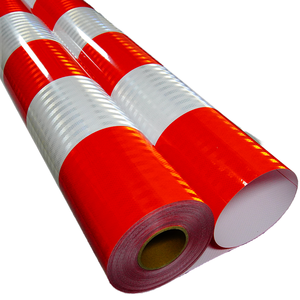 Haute visibilité croix sergé nid d'abeille motif réfléchissant vinyle autocollant ingénierie qualité EGP camion marquage routier verre d'avertissement - Product Image 1