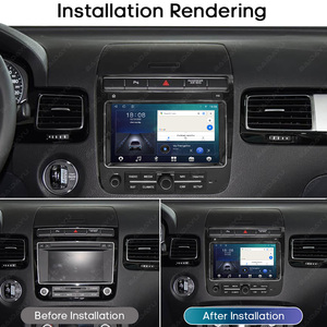 BAIDAYU Autoradio con Schermo Touch IPS da 8 Pollici, GPS Integrato, WIFI, Carplay, Android Auto per Cruscotto VW <span class=keywords><strong>Touareg</strong></span> 2011-2017 - Product Image 2