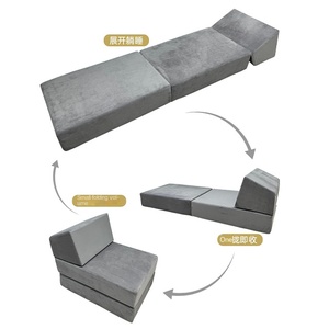 Divano Componibile Moderno con Rivestimento in Lino Grigio, Schiuma ad Alta Densità, Pieghevole <span class=keywords><strong>e</strong></span> Personalizzabile per Hotel <span class=keywords><strong>e</strong></span> <span class=keywords><strong>Casa</strong></span> - Product Image 3