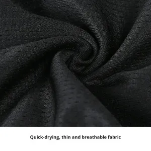 Shorts de sport décontractés unisexe en soie glacée à séchage rapide pour l'été, longueur trois-quarts, taille élastique, pour marathon et basketball - Product Image 6