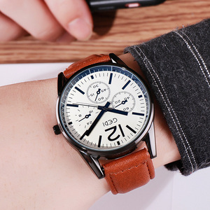 Reloj de hombre estilo europeo y americano, sencillo, informal, impermeable, venta al por mayor de fábrica. - Product Image 5