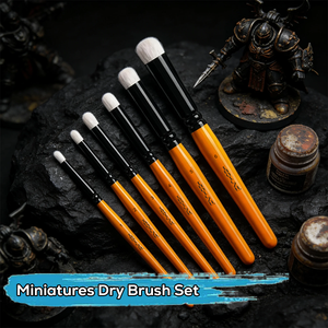 Nouvelle couleur, 6 pinceaux secs, cadeaux <span class=keywords><strong>pour</strong></span> artistes, pinceaux professionnels <span class=keywords><strong>pour</strong></span> détails, artisanat, modélisme, peinture de détails <span class=keywords><strong>pour</strong></span> miniatures, modèles, figurines - Product Image 4