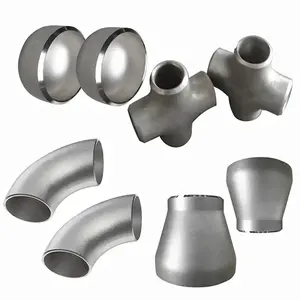 Alta calidad 304 316 Soldadura de acero inoxidable de grado industrial todos los accesorios de tubería