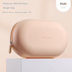 Elegante Bolsa <span class=keywords><strong>de</strong></span> Maquillaje <span class=keywords><strong>de</strong></span> Silicona Morada, Organizador <span class=keywords><strong>de</strong></span> Artículos <span class=keywords><strong>de</strong></span> Tocador Impermeable con Cremallera para Almacenamiento <span class=keywords><strong>de</strong></span> Artículos <span class=keywords><strong>de</strong></span> Belleza <span class=keywords><strong>de</strong></span> Lujo para Mujer - Product Image 6