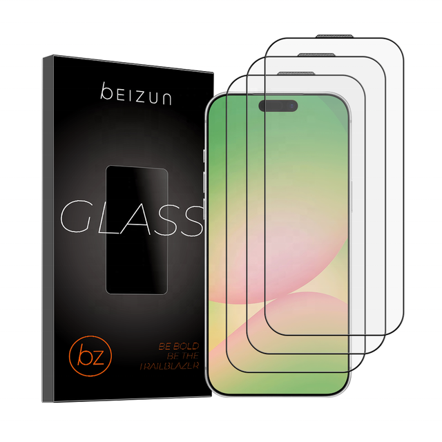 HD Clear Anti Fingerprint Tempered Glass Screen Protector for iPhone 18 17 16 15 14 13 12 11 X Pro Max Smartphone Guard