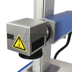 Machine de gravure laser à fibre 300x300mm 100W à refroidissement par air, commande EZ CAD, équipement de marquage CNC portable de table - Product Image 2